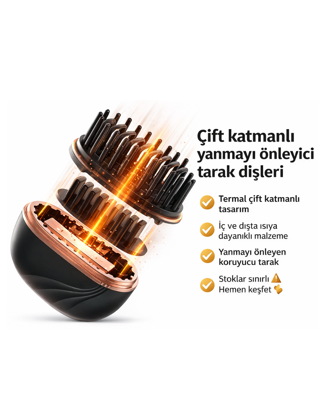 ŞARJLI ISINABİLEN SAÇ TARAĞI